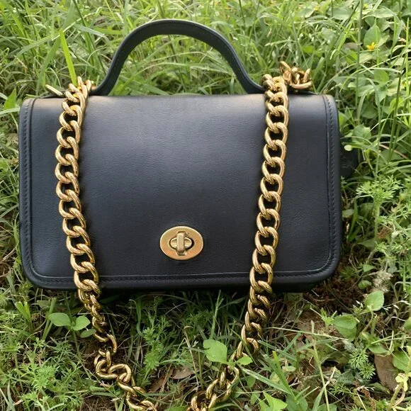 Vintage Coach Casino #9924 Crossbody Bag BLACK - Picture 2 of 16